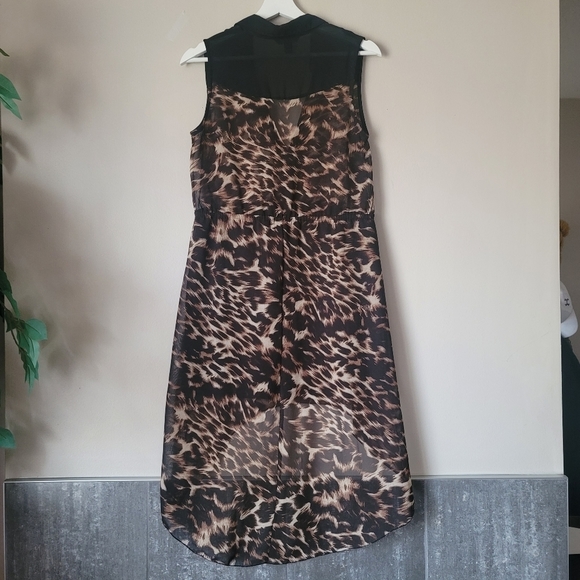 STREETWEAR Society Bittoned Leopard Dress Size Small - Picture 7 of 10